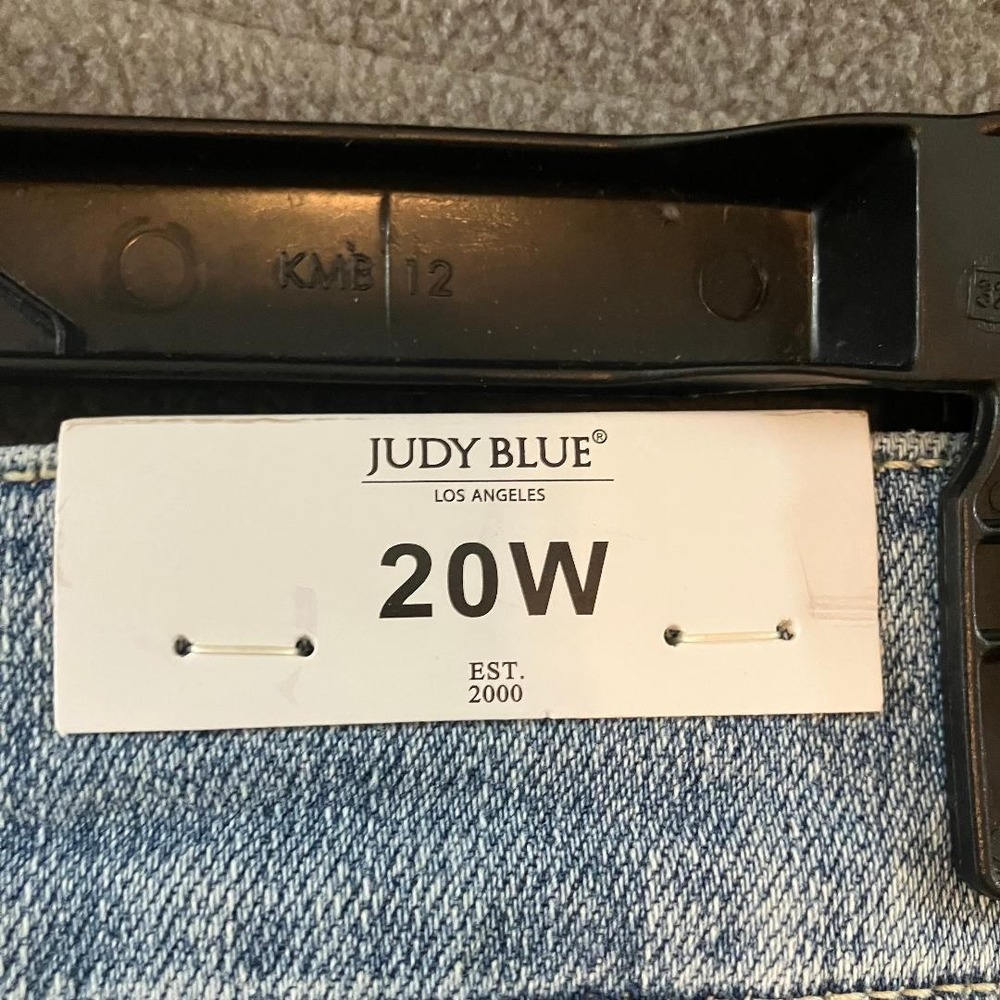 NWT Judy Blue Womens High Waist Distressed Skinny Jeans Light Blue Plus Size 20W - Picture 7 of 10